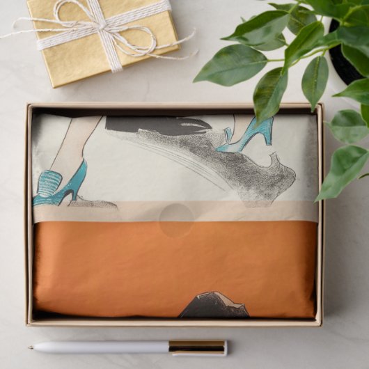 Art Deco Decoupage Flapper 1920's Decoupage Tissuepapier (Geschenk)