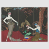 Art Deco Decoupage Flapper 1920's Decoupage Tissuepapier (Voorkant)