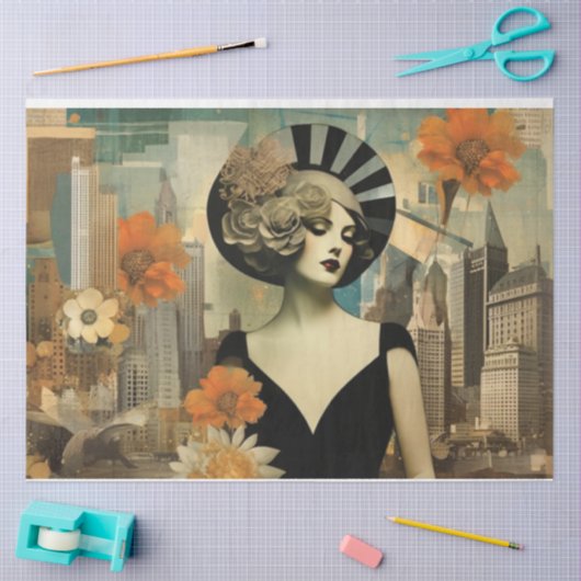 Art Deco  decoupage Tissuepapier (Craft)