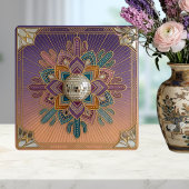 Art Deco Desert Disco Mandala Ceramic Tile Tegeltje