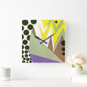 Art Deco Design #10 op Emporio Moffa Vierkante Klok (Huis)