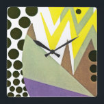 Art Deco Design #10 op Emporio Moffa Vierkante Klok<br><div class="desc">kunstdecoontwerp.</div>
