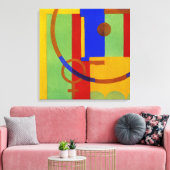 Art Deco Design #11 @ Emporio Moffa Canvas Afdruk (Insitu (Woonkamer))