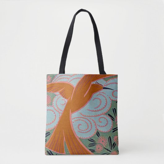 Art Deco Design #11 exotische vogel Tote Bag (Voorkant)