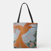 Art Deco Design #11 exotische vogel Tote Bag (Achterkant)