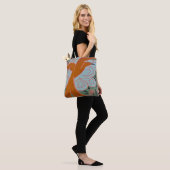 Art Deco Design #11 exotische vogel Tote Bag (Op model)