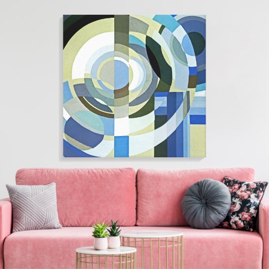 Art Deco Design #1 @ Emporio Moffa Canvas Afdruk (Insitu (Woonkamer))