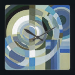Art Deco Design #1 op Emporio Moffa Vierkante Klok<br><div class="desc">kunstdecoontwerp.</div>