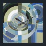 Art Deco Design #1 op Emporio Moffa Vierkante Klok<br><div class="desc">kunstdecoontwerp.</div>