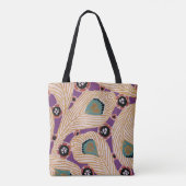 Art Deco Design #1Peacock Feathers Tote Bag (Achterkant)