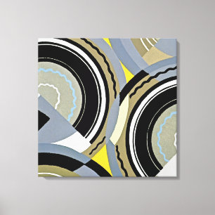 Art Deco Design #2 op Emporio Moffa Canvas Afdruk