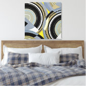 Art Deco Design #2 op Emporio Moffa Canvas Afdruk (Insitu (Slaapkamer))