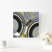 Art Deco Design #2 op Emporio Moffa Vierkante Klok (Huis)