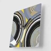 Art Deco Design #2 op Emporio Moffa Vierkante Klok (Hoek)