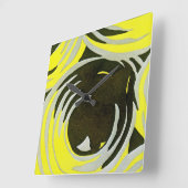 Art Deco Design #3 op Emporio Moffa Vierkante Klok (Hoek)