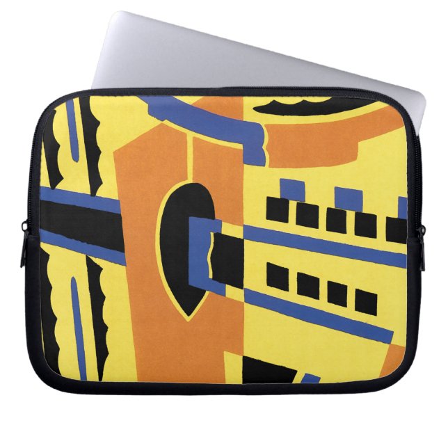 Art Deco Design #5 @ Emporio Moffa Laptop Sleeve (Voorkant)