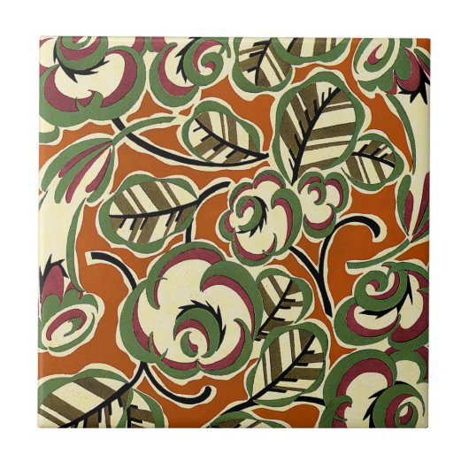 Art Deco Design #5 op Sunshinedazzle Tegeltje (Voorkant)
