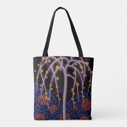Art Deco Design #6 Exotic Tree Tote Bag (Achterkant)