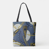 Art Deco Design #7 bloem Tote Bag (Achterkant)