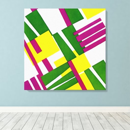 Art Deco Design #8 @ Emporio Moffa Canvas Afdruk (Insitu (Houten vloer))