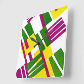 Art Deco Design #8 op Emporio Moffa Vierkante Klok (Hoek)