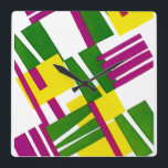 Art Deco Design #8 op Emporio Moffa Vierkante Klok<br><div class="desc">kunstdecoontwerp.</div>