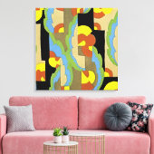 Art Deco Design #9 @ Emporio Moffa Canvas Afdruk (Insitu (Woonkamer))