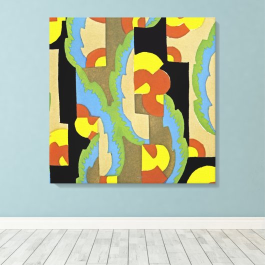 Art Deco Design #9 @ Emporio Moffa Canvas Afdruk (Insitu (Houten vloer))