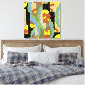 Art Deco Design #9 @ Emporio Moffa Canvas Afdruk (Insitu (Slaapkamer))