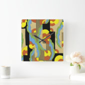 Art Deco Design #9 op Emporio Moffa Vierkante Klok (Huis)