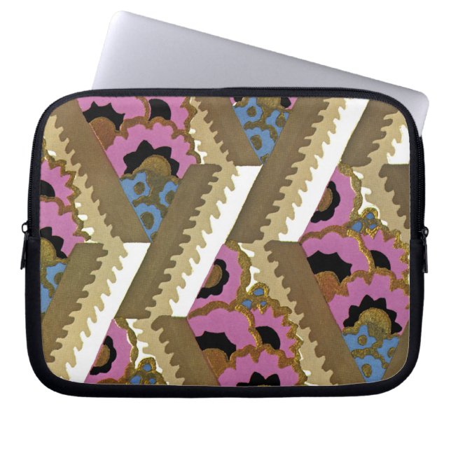 Art Deco Design #9 op Sunshinedazzle Laptop Sleeve (Voorkant)