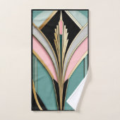 Art Deco Design Badhanddoek Set. Bad Handdoek (Handdoek)