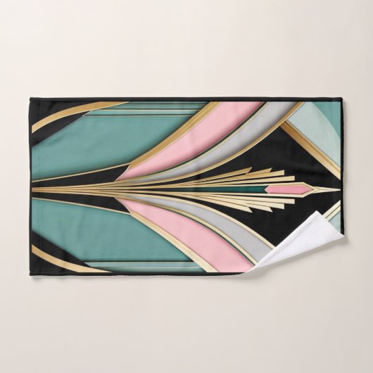 Art Deco Design Badhanddoek Set. Bad Handdoek (Handdoek)