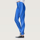 Art Deco Design Blue Leggings (Links)