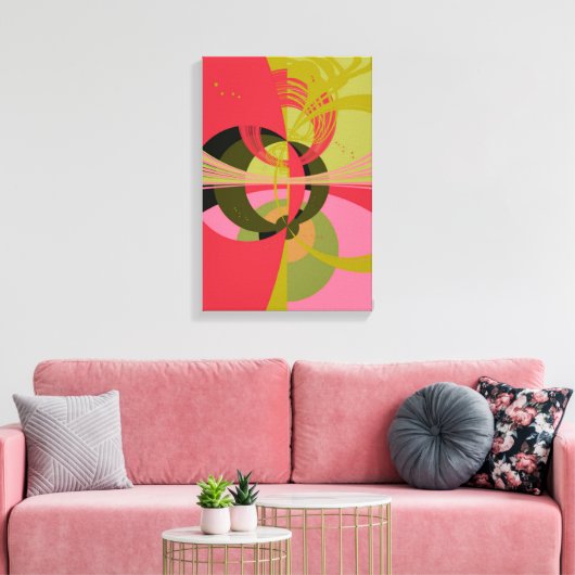 Art Deco Design Canvas Afdruk (Insitu (Woonkamer))