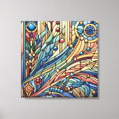 Art Deco Design Canvas Kunst (Voorkant)