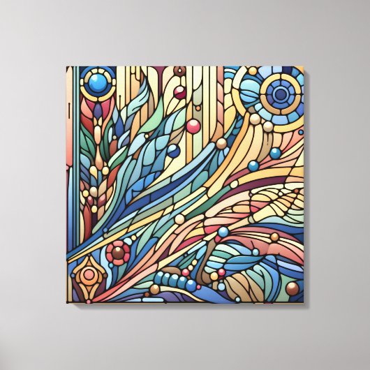 Art Deco Design Canvas Kunst (Voorkant)