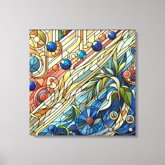 Art Deco Design Canvas Kunst (Voorkant)