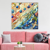 Art Deco Design Canvas Kunst (Insitu (Woonkamer))