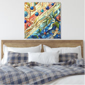 Art Deco Design Canvas Kunst (Insitu (Slaapkamer))