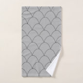 Art Deco Design Grey Bad Handdoek (Handdoek)