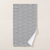 Art Deco Design Grey Bad Handdoek (Handdoek)