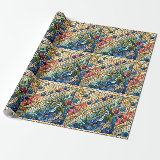 Art Deco Design inpakpapier (Uitgerold)