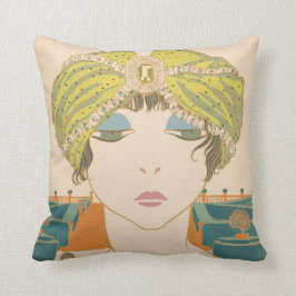Art Deco Design Katoen Sierkussen Flapper