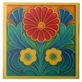 Art Deco Design Keramische Tegel Tegeltje (Voorkant)