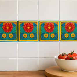 Art Deco Design Keramische Tegel Tegeltje