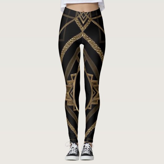 Art Deco Design Leggings (Voorkant)