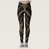 Art Deco Design-Leggings Leggings (Voorkant)