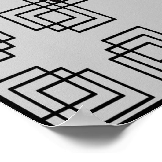 Art Deco Design met Erte's letter R Poster (Hoek)