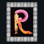 Art Deco Design met Erte's letter R Poster<br><div class="desc">Als u verkiest om te downloaden, maakt Uw lokale Winkel van de Analyse bordbord posters van uw download in verschillende grootte en in diverse texturen aan een zeer goede prijs. Soms met een korting. Een tip van mijn Amerikaanse vriend. Zie "Digitale afdrukken" online voor het Verenigd Koninkrijk. Het centrale afbeelding...</div>